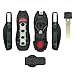 SEGADEN Replacement Key Shell + Uncut Blank Emergency Insert Key Compatible with Porsche Macan Boxster Cayenne 5 Button Smart Keyless Entry Remote Key Case Fob 4+1 BTN PG923D