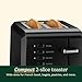 Cuisinart CPT-122BK 2-Slice Compact Plastic Toaster, Black