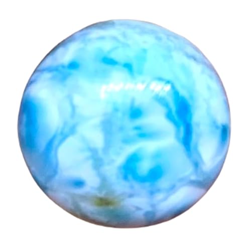 Pierre de larimar naturel véritable GH_NAT_06008, cabochon rond d'exception pour joaillerie