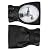 BoArt Outdoor Faucet Cover Socks for Winter Freeze Protection, 5.9" W x 9" H, Hose Bib Covers for Wall Taps Outside, Waterproof & Frost Free Insulated Spigot Cover, 2 Pcs Faucet Socks Black