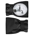 BoArt Outdoor Faucet Cover Socks for Winter Freeze Protection, 5.9" W x 9" H, Hose Bib Covers for Wall Taps Outside, Waterproof & Frost Free Insulated Spigot Cover, 2 Pcs Faucet Socks Black