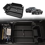 BestEvMod Center Console Organizer Tray Compatible with Chevrolet Silverado EV WT RST LT/Sierra EV 2026 2025 2024 Pickup Armrest Storage Box (Top)