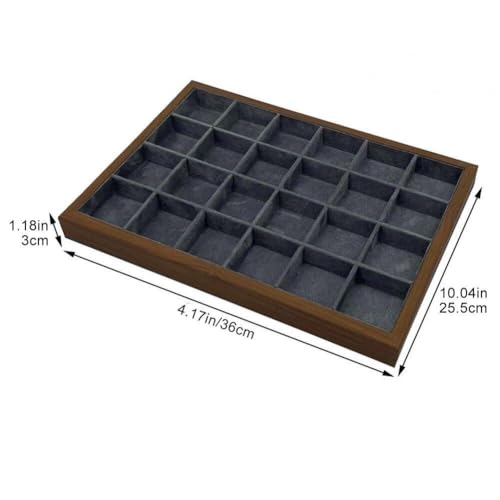 Plateau de rangement de bijoux rectangulaire pour coiffeuse et dressing organisé