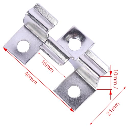 100Pcs Stainless Steel Composite Decking Clips Decking Hidden Spacer Fastener Board Clip w/ 100x Self-Tapping Screws Set - Image 2