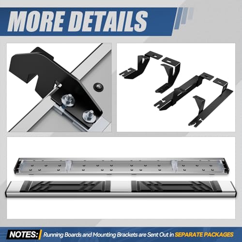 Estribos laterales acero inoxidable para Lexus NX miniatura 7