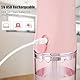 Elektrische Munddusche, kabellos, wiederaufladbar, mit USB wiederaufladbar, mit 4 Düsen und 3 Druckmodi, Zahnreinigung und Aufhellung, 4 Strahlspitzen, IPX7 wasserdichter Zahnreiniger (Rosa)