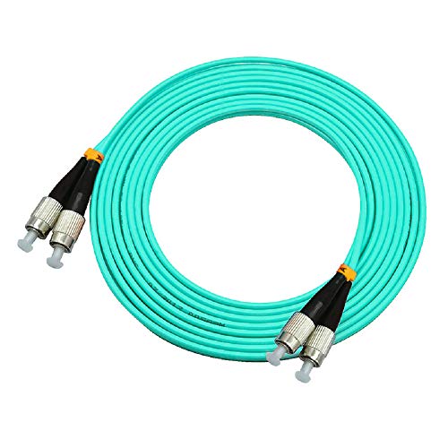 Image of 15Meters 49ft Duplex 50 /125 10G OM3 Multi-Mode Fiber Optic Cable Jumper Optical Patch Cord FC-FC