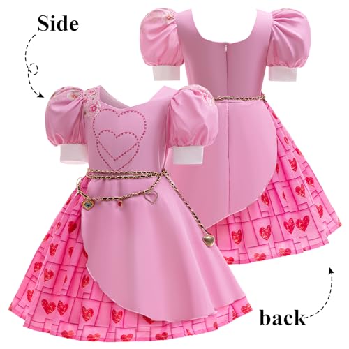 Disfraz rosa para niñas talla 110 (4-5 años) miniatura 3