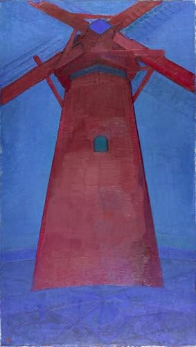 Tableau Impressions d'art Mural de Mondrian vintage 60x90cm pour chambre