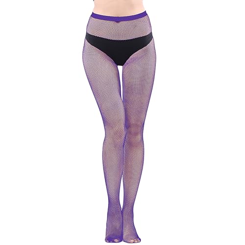 Image of Bestjybt Womens Fishnet Tights High Waist Mesh Fish Net Stockings Pantyhose