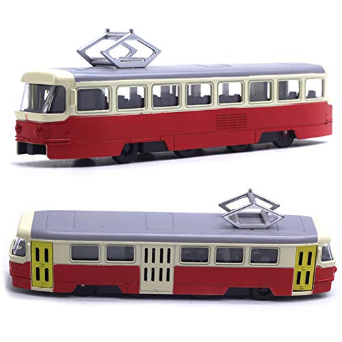 LA TALUS Speelgoed terugtrekken Voertuigen Klassieke Trein Tram Diecast Pull Back Model met LED Muziek Ontwikkeling Kids… - Image 8