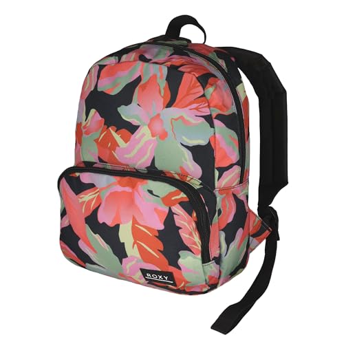 Image of Roxy Women's Always Core Backpack | Travel | Everyday Carry | Beach | Polyester | 8L Capacity - Anthracite The Moves Floral