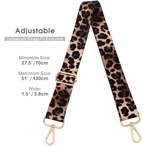 Image of Replacement Purse Strap Shoulder Strap Adjustable Crossbody Strap for Women Crossbody Wide Shoulder Bag