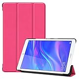 La cover frontale smart in pelle PU + cover posteriore è l'ideale per tablet Huawei MediaPad M5 Lite 8.0/T5 8.0 pollici.