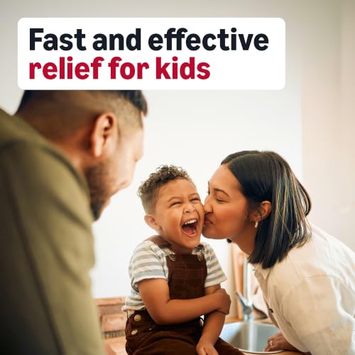 Amazon Basics Children's Pain and Fever, Acetaminophen 160 mg per 5 mL Oral Suspension, Dye-Free Cherry Flavor, Fever Reducer and Pain Reliever, 8 fl oz (Previously Care) - image 5
