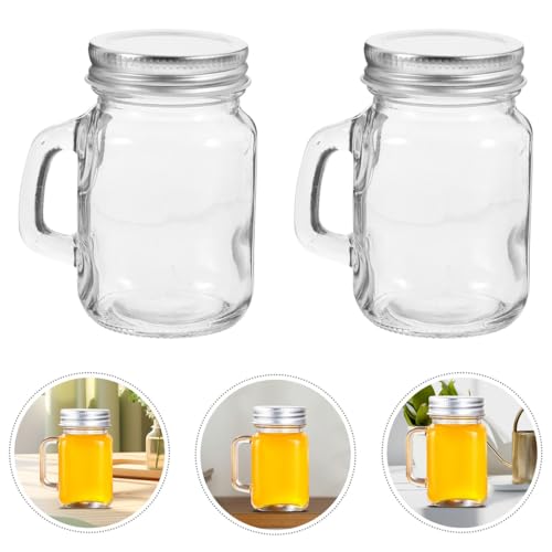 Mini Mason Jar with Handle and Lid 3.4Oz Glass Jam Jar for Sealing Jars Fruits Jam Storage Kitchen Use Picnics Camping Drinking Jars with Lids - Image 6