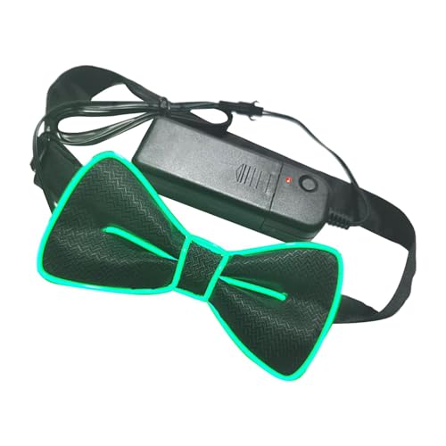 Corbatas luminosas para hombre - Pajarita LED luminosa ajustable | Divertida pajarita de neón LED | Pajarita para hombre | Novedad Accesorios luminosos de neón para fiestas luminosas, Halloween