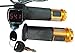 24V/36V/48V Electric Bike Throttle Grip Electric Scooter Battery Voltage LED Indicator Power Key Locker Accelerator
