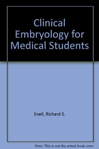 Clinical embryology for medical students 0316801992 Book Cover