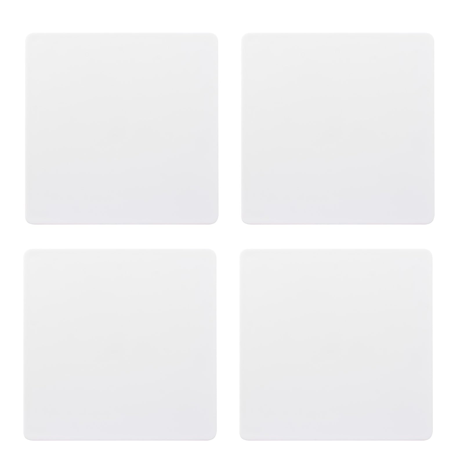 UFURMATE Blank Cover Wall Plate, 4PCS 3.94" x 3.94" Plastic Screwless Wall Hole Plate 1-Gang Blank Device Outlet Cover Electrical Covers for Unused Outlets or Switches (White) — image 1