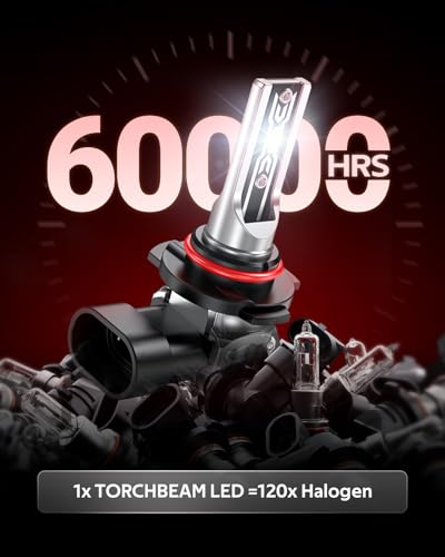Image of Torchbeam H13 /H10 LED Bulbs Combo, 75000LM 6500K White, 9008 H13 Headlight + 9145 H10 Fog Lights, Dual Heat-Dissipation Cooling, Fit Ford F-150 2004-2014 F-250 /F-350 2005-2020, Pack of 4
