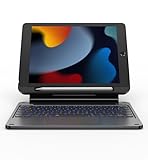 Dexnor for iPad 9th Generation Case with Keyboard Floating Cantilever Magnetic Stand Multi-Touch Trackpad Backlit Pencil Holder Magic Style Keyboard Case for iPad 9th/8th/7th Generation 10.2", Black