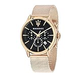 maserati cars price in usa Originalverpackung Maserati Maserati Herrenuhr, Kollektion Epoca, Quarzuhrwerk, Stoppuhr, aus Edelstahl und Roségold-PVD - R8873618005