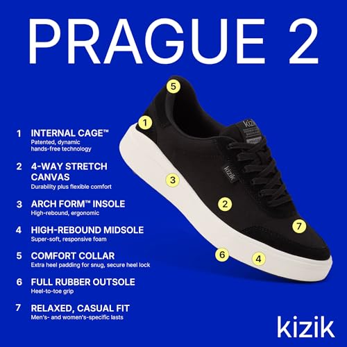 Kizik Unisex-Adult Black Sneaker3