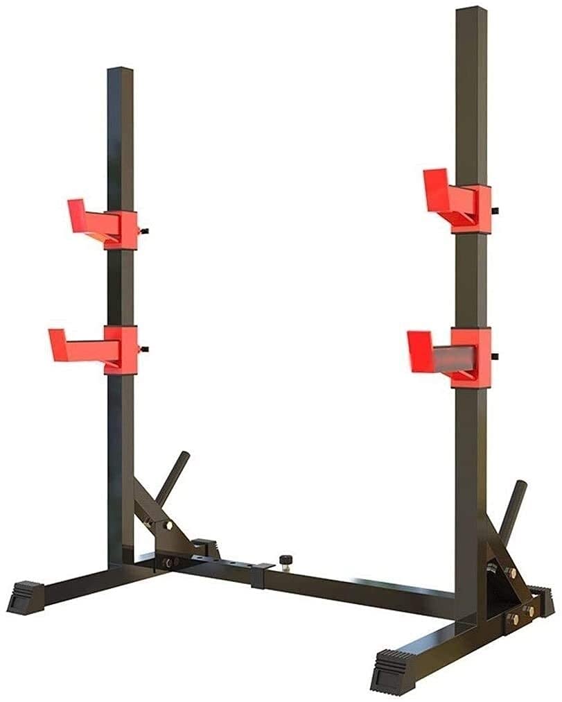 ERoomQ Multi-Function Barbell Rack Men's Fitness Barbell Rack Multifunctional Shelf Squat Rack Bench Press Free Squat Fitness Equipment Home Indoor Gym Strength Training Rack Squat Rack