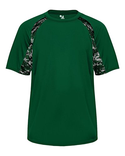 Badger Sport Forrest Green Digi-Camo Adult MD Short Sleeve