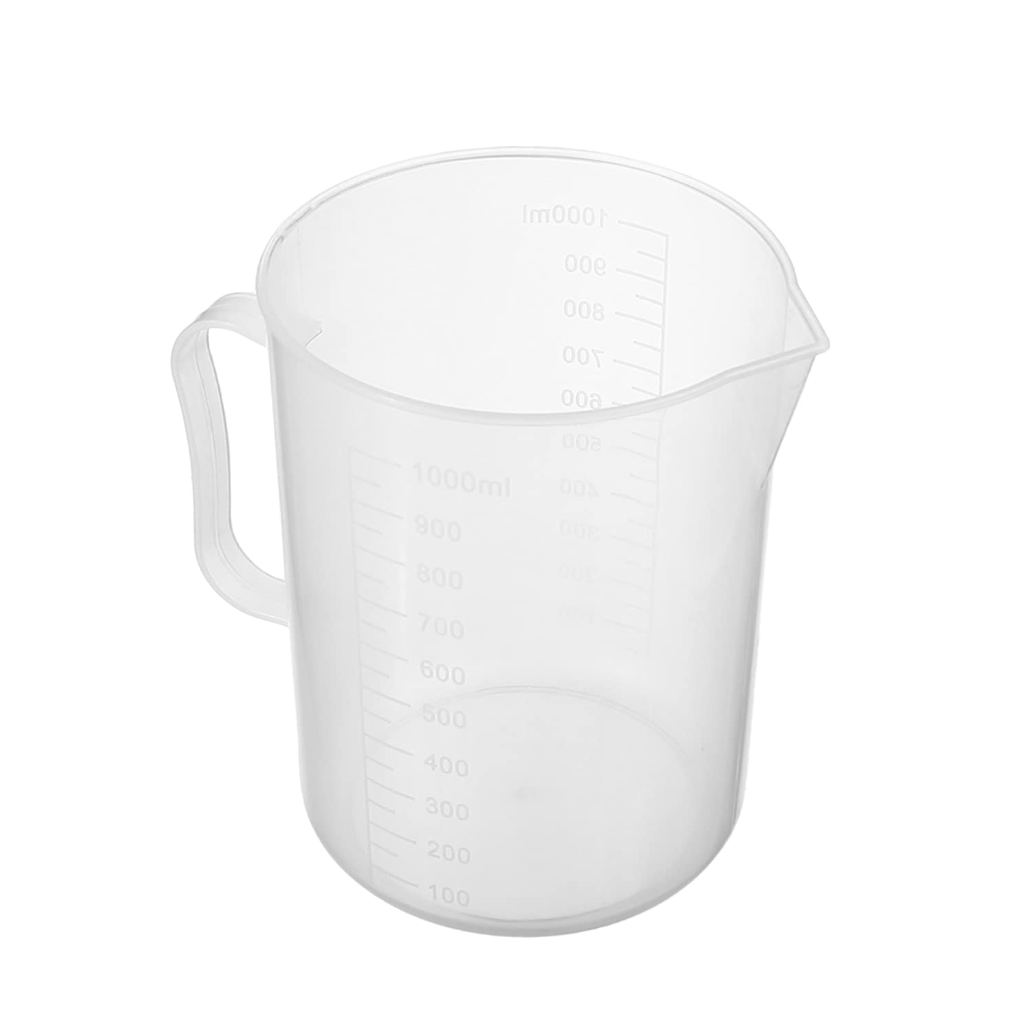 Othmro Measuring Cup 1000ml PP Plastic Graduated Beaker Transparent for Lab Kitchen Liquids 2pcs product thumbnail 6