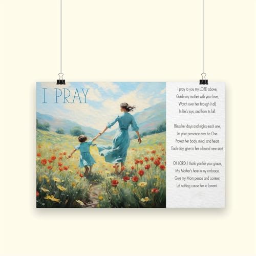 Poster sur toile de prière 60x90 cm pour déco de chambre - 7