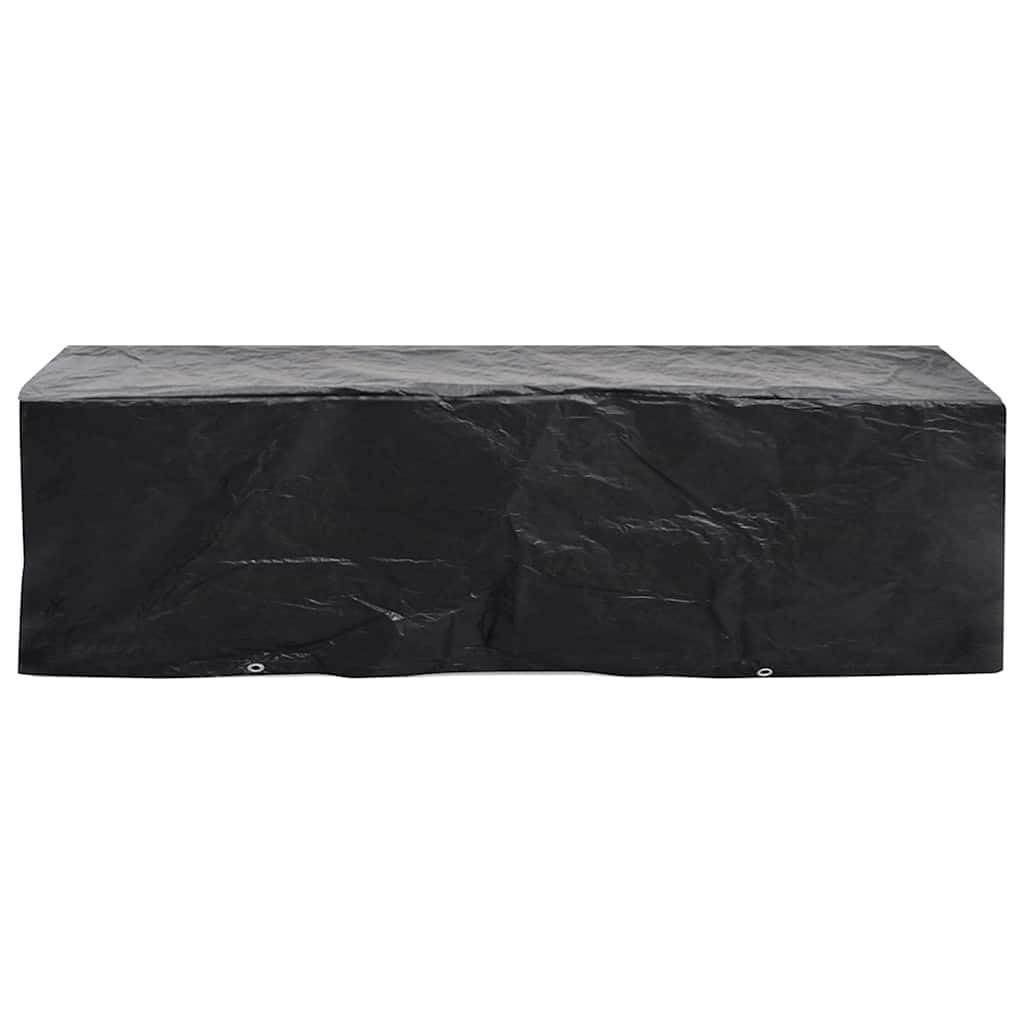 Telo di copertura per lettino da giardino con 8 occhielli, 218 x 77 x 55 cm, in polietilene, impermeabile, resistente ai raggi UV, per sdraio, terrazza, giardino, inverno, protezione da