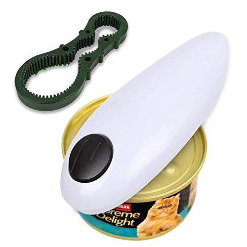 Apriscatole elettrico per ristorante e cucina, con bordo liscio, con interruttore One Touch ideale per persone anziane e individui affetti da artrite
