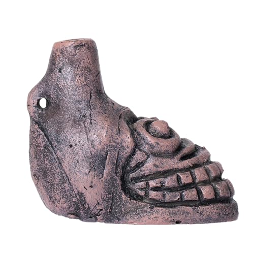 Aztec Death Whistle, Up To125+ Decibels Loud Real Screaming Aztec Death Whistle Loudest Authentic Human Authentic Human Ehecachichtli Sounding Screams War Whistle (Pink)