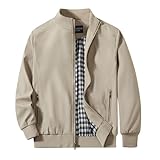 URBANFIND Men's Sports Shell Jacket Lightweight Windbreaker Outdoor Recreation Coat US L Khaki