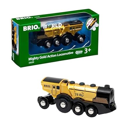 BRIO World 33630 Złota blokada baterii ze światłem i dźwiękiem - Z funkcją odłączania do użytku jako zamek przesuwny - Zalecany od 3 lat