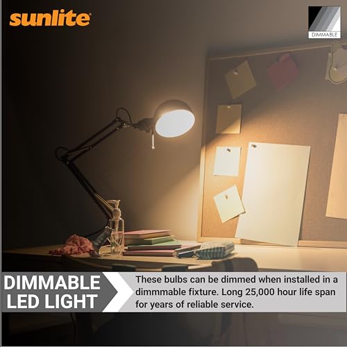 Sunlite LED R14 Mini Flood Light Bulbs, 4 Watts (25W Equivalent), 250 Lumens, Medium (E26) Base, Dimmable, ETL Listed, 2700K Soft White, for China and Curio Cabinet Light, 6 Count by Sunlite - Used condition - Image 4