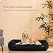 HMTOPE Hundebett, Hundesofa, Hundekissen, Hundekörbchen Abnehmbar und waschbar, Schwarz, 110 x 86 x 26 cm