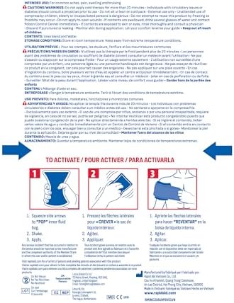 Rapid Relief 인스턴트 콜드 팩, 자체 접착 랩 통증 완화, 1개입 — 사진 6