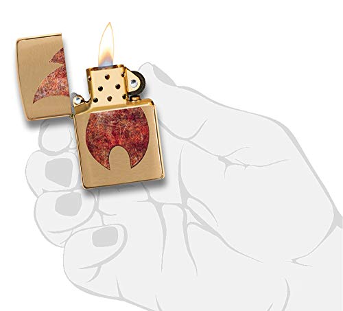 Encendedor Zippo Rusty Flame Design de bolsillo miniatura 5