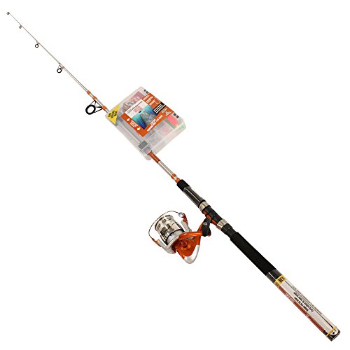 Shakespeare Catch More Fish Spinning Reel and Fishing Rod Combo with Kit