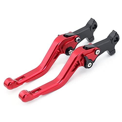 ASDFHUIOX Leve Freno Destro a Sinistra/Adatta per Gilera/Piaggio MP3 125/250/300/400/500 / Adatta per sistemi Brembo Accessori per Moto Regolabili (Color : Red)