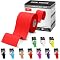 SB SOX Pro Synthetic Kinesiology Tape (Precut & Uncut Options) – Longer Lasting Performance Fabric Option to Our Original Cotton Kinesiology Tape - Also Latex Free, Water Resistant! (Red - Uncut)