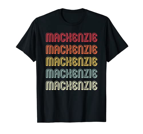 MACKENZIE - Nombre de regalo personalizado, retro, vintage, cumpleaños de los años 90 Camiseta