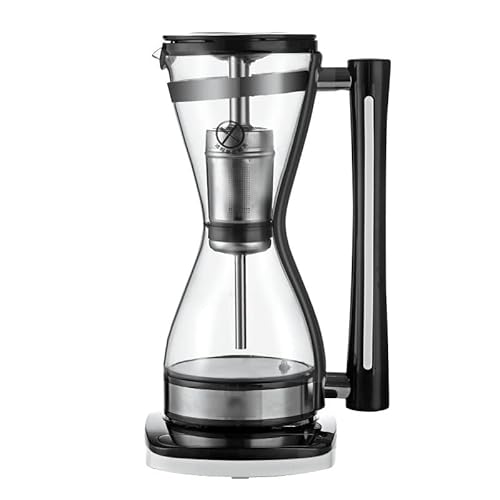Electric Coffee Maker, Siphon Vacuum Glass Coffee Pot, Automatic Mode, Separate 360° Base, with Touch Panel, Stainless Steel Filter, Capacity 240ml
