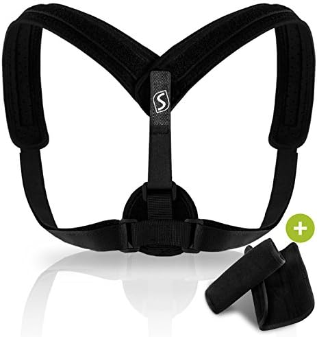 Posture Corrector Brace for Women & Men - Adjustable Upper Back Support to Improve Bad Posture - Comfortable Device for an Upright, Natural & Proper Posture