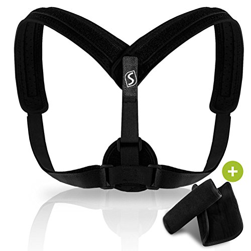 Posture Corrector Brace for Women & Men - Adjustable Upper Back Support to Improve Bad Posture - Comfortable Device for an Upright, Natural & Proper Posture