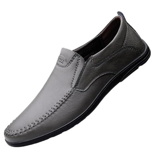 Mens Slip On Loafers for Casual Events Comfortable Walking Shoes Leather Lightweight Loafers Non Slip Sole for Men