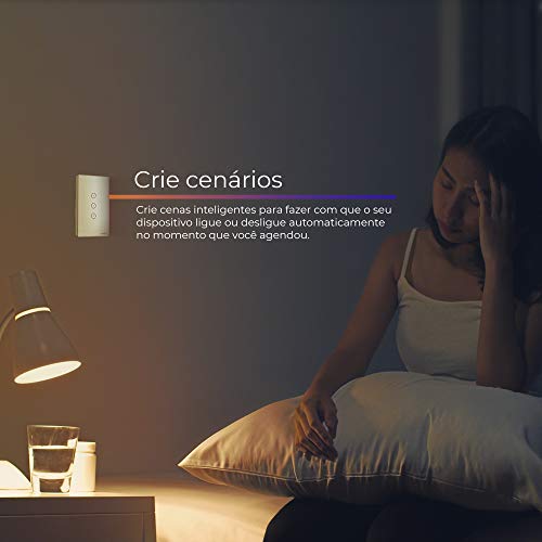 Interruptor Inteligente EKAZA Wi-Fi 1 Botão, Compatível com Alexa